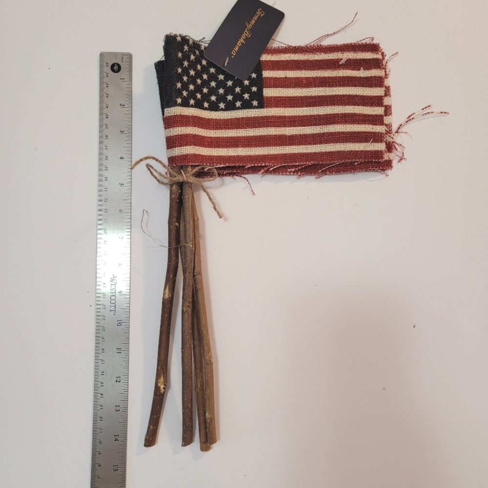 Rustic American Flag Decor Set Of 4 Tommy Bahama - Picture 4 of 4